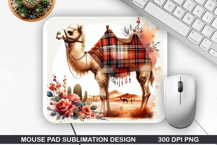 Camel Mouse Pad Sublimation, Animals Mouse Pad PNG Design