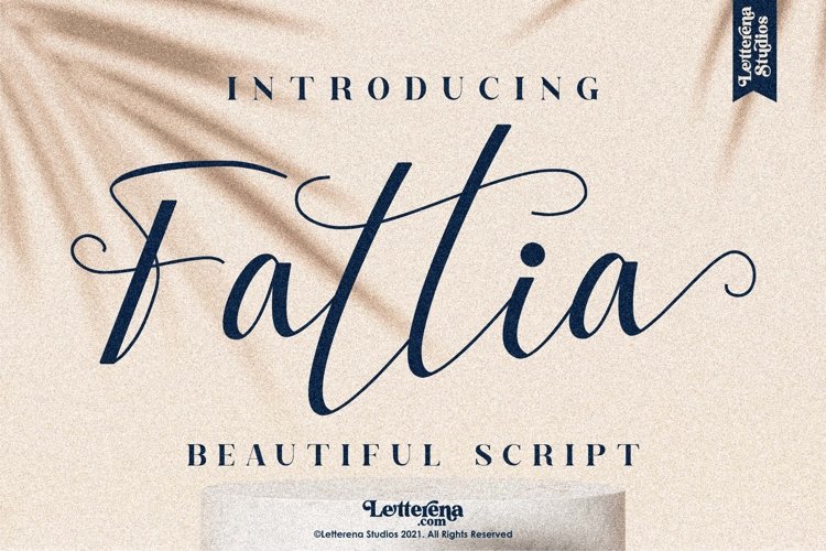 Fattia - Beautiful Script Font example image 1