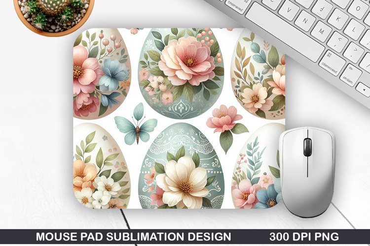 Easter Eggs Mouse Pad Sublimation, Easter Mouse Pad PNG