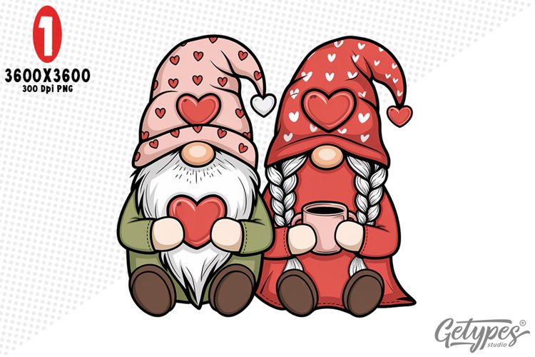 Valentine Gnome Clipart Image 20