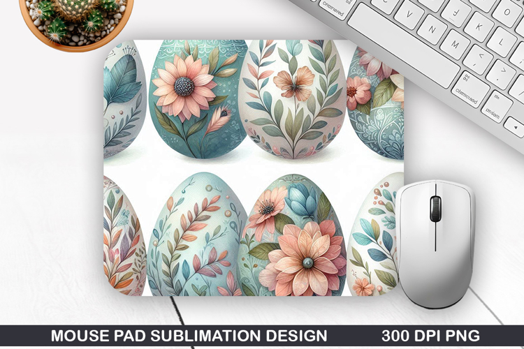 Easter Eggs Mouse Pad Sublimation, Easter Mouse Pad PNG
