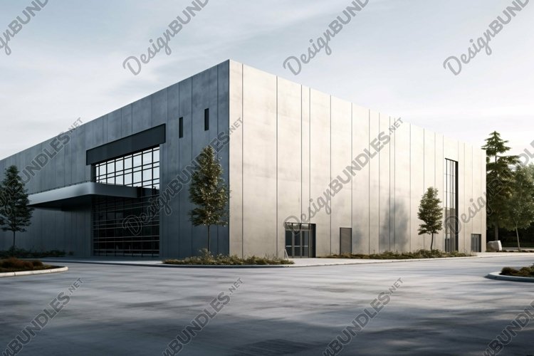 Commercial Aluminium Building Fascia Logo Signage Mockup