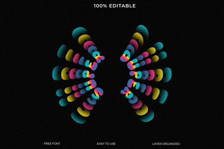 super blurry text effect example image 1