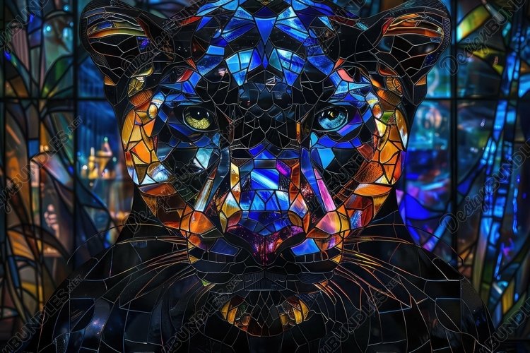 Stained Glass Texture Image 17