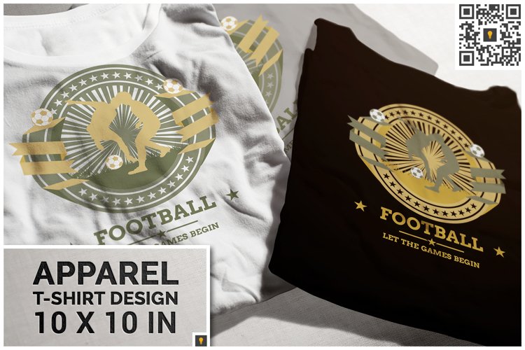 Football Competition Theme T-shirt Design example image 1