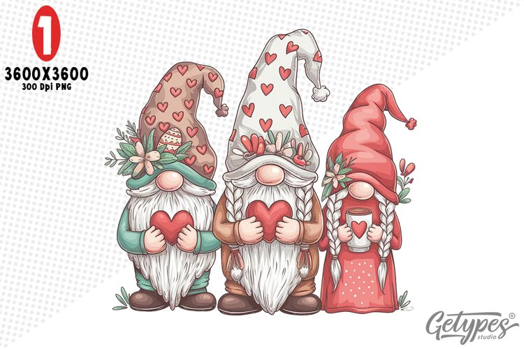 Valentine Gnome Clipart Image 16