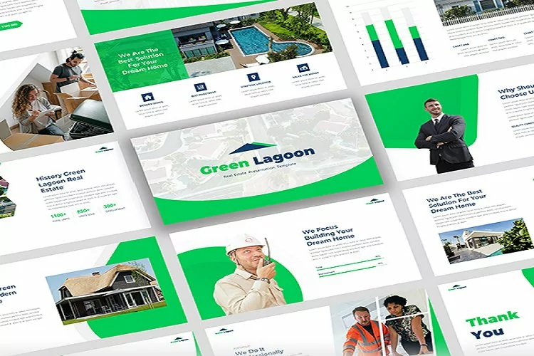 Green Lagoon - Real Estate Google Slide Template