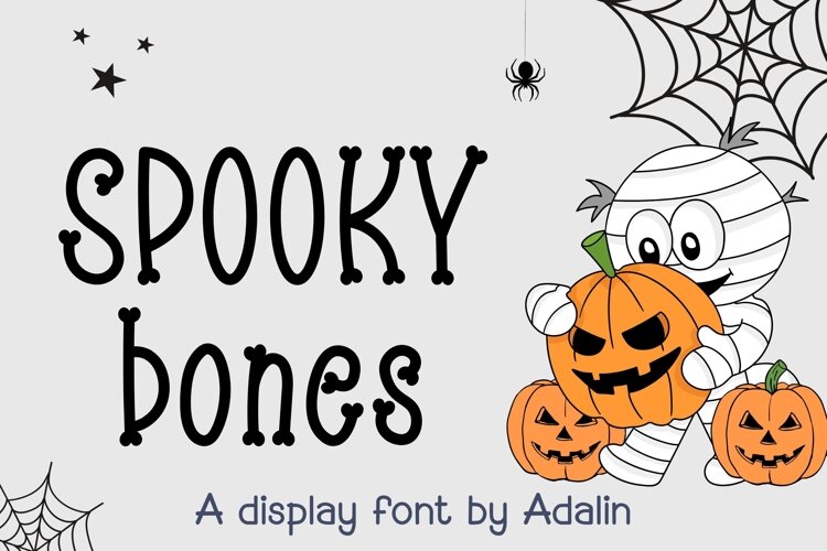 Spooky Bones - Display Font example image 1