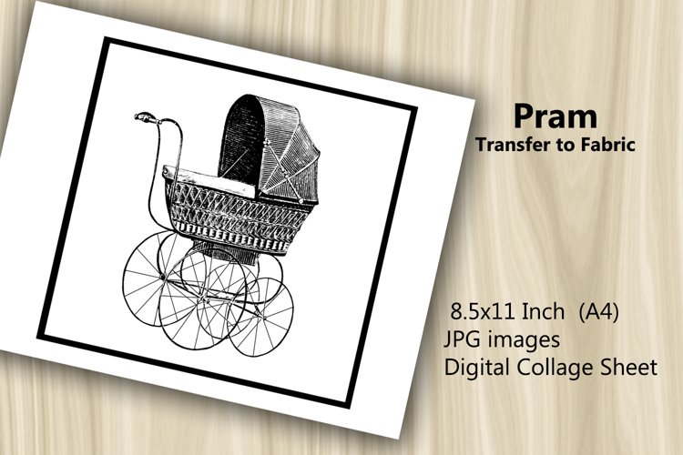 Transfer to Fabric Sheet - Pram example image 1