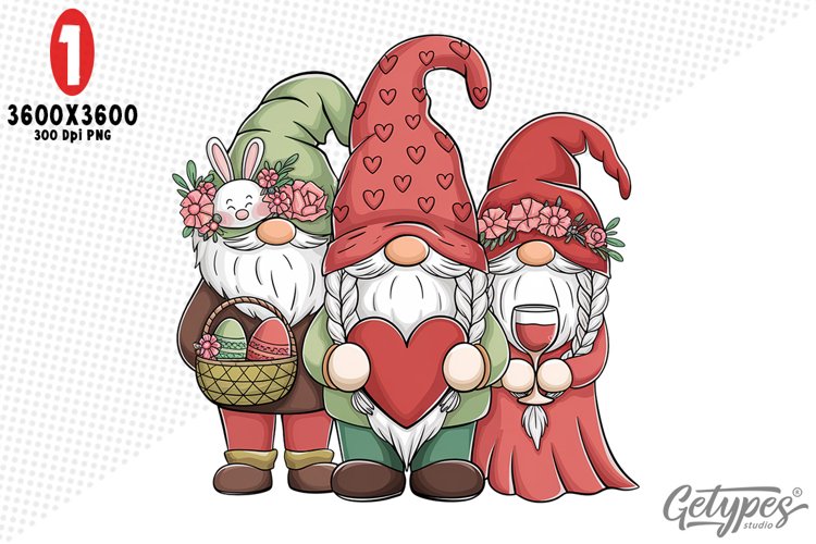 Valentine Gnome Clipart Image 8