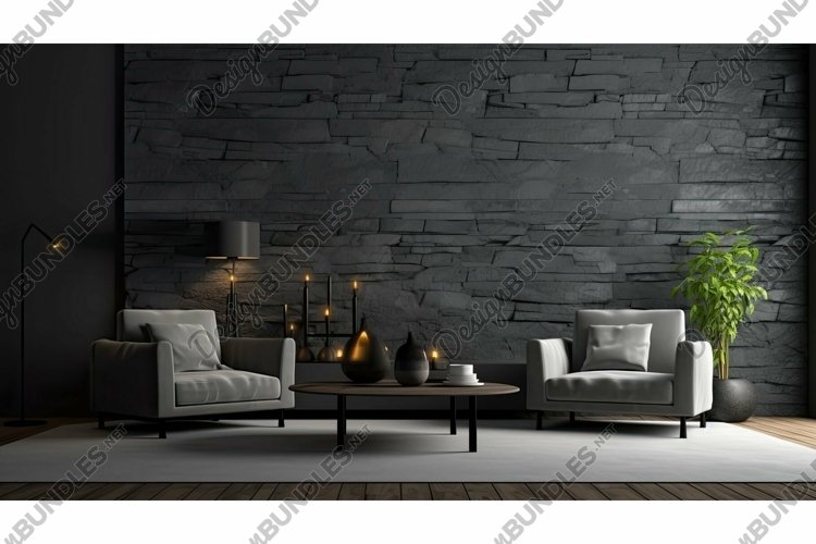 wall dark gray slate example image 1
