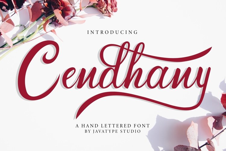Cendhany - A Hand Lettered Font example image 1