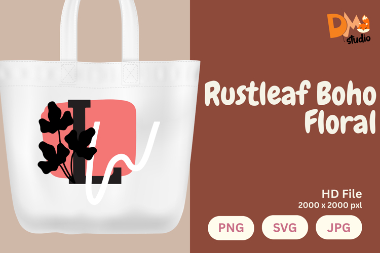 Leaf Monogram Svg Image 16