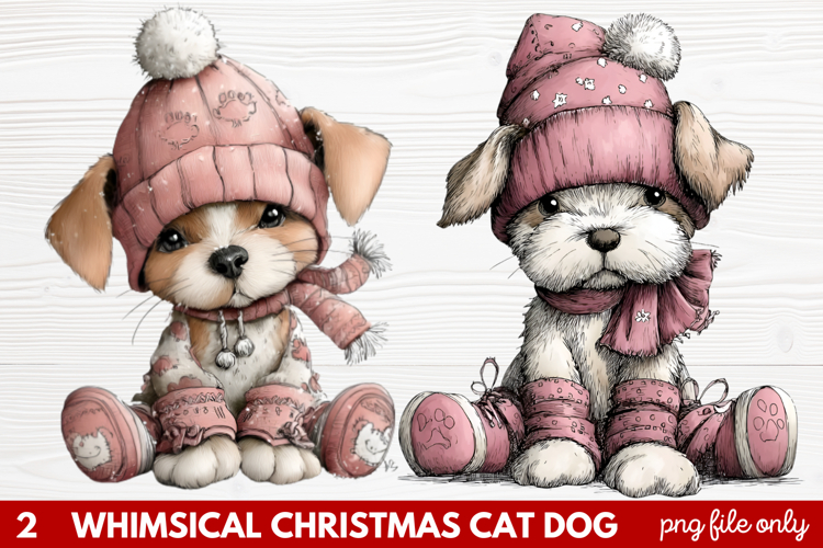 Christmas Dog Clipart Image 8