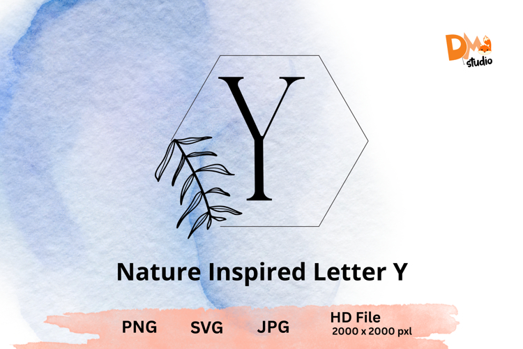 Leaf Monogram Svg Image 2