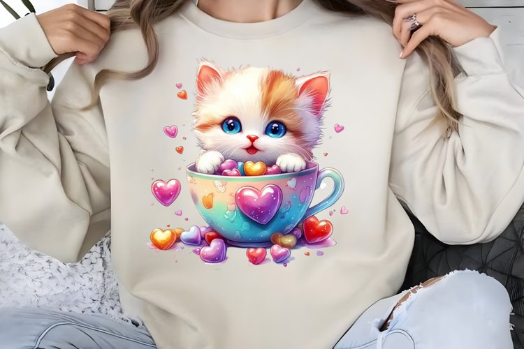 Cute Cat Clipart Image 4