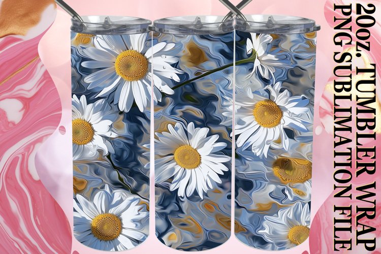 Whimsical Floral Tumbler Art
