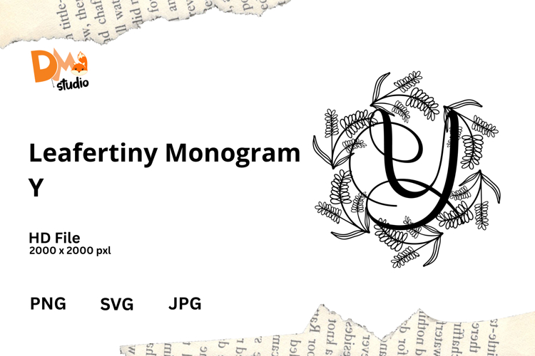 Floral Monogram Letter Svg Image 14