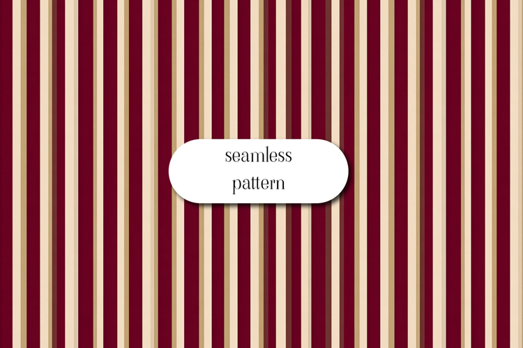 Beige and Burgundy Seamless Vertical Stripe Pattern