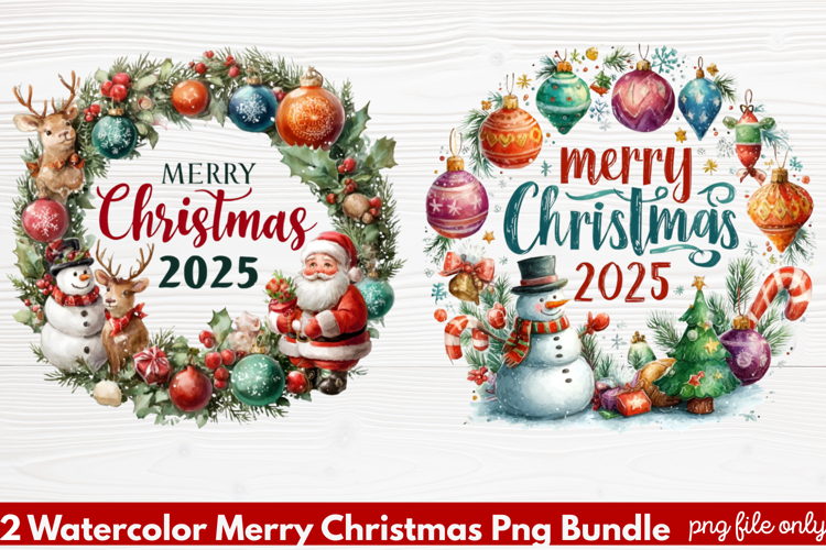 Christmas Watercolor Clipart Image 13