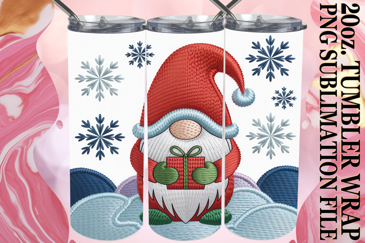 SWEET VIBES 20oz TUMBLER WRAP, Gnomes example image 1