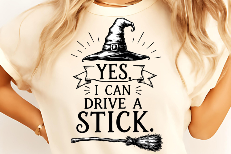 Yes I Can Drive A Stick PNG, Trending Halloween PNG, Spooky