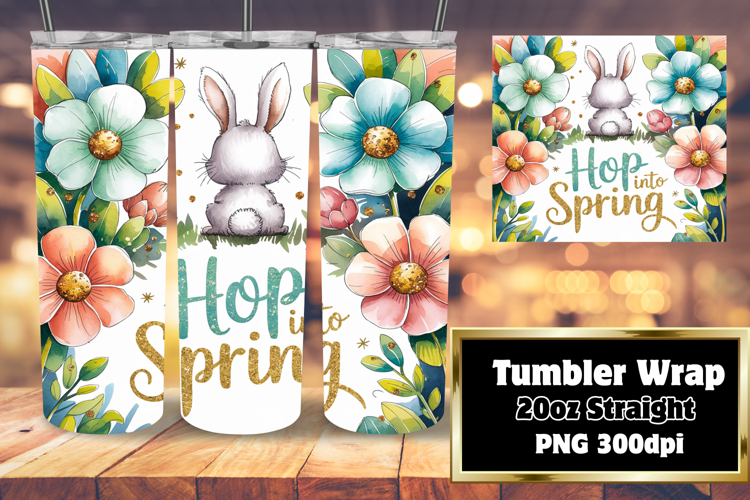 VIBRANT 20oz Tumbler Artwork , Easter