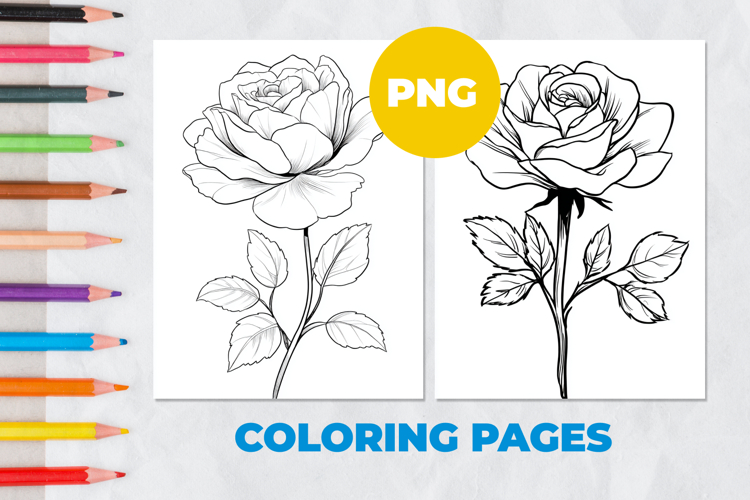 Rose flower Coloring Pages | Coloring book
