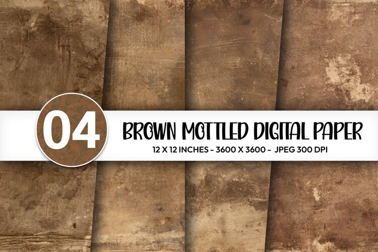 Brown Mottled Digital Paper example image 1