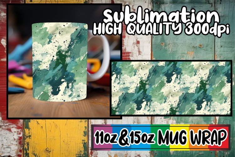 Spring-Themed Sublimation Mug Wrap Graffiti example image 1