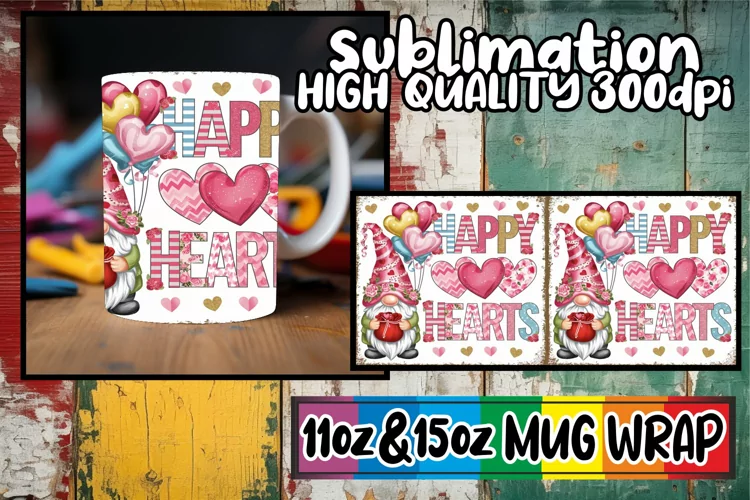 Blissful travels 11oz 15oz sublimation wrap, Valenines
