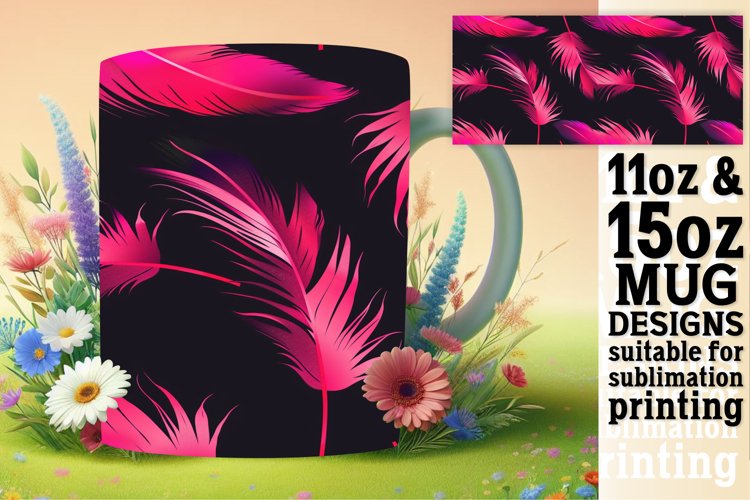 Neon Wonderland: Sublimation Designs for 15oz Mug 11oz example image 1