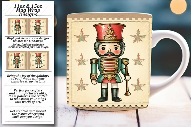 Charming Retro Style Xmas Mug for Cozy Seasons