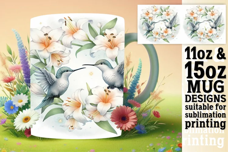 Artistic Bird Mug Sublimation Delights