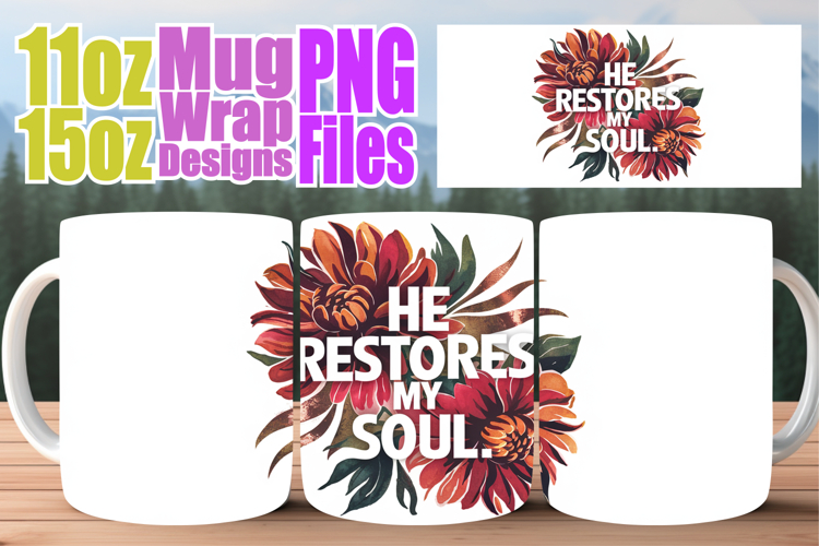 Blissful adventures 11oz 15oz sublimation wrap, Christian