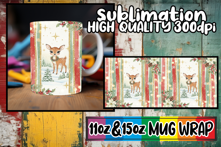 Bright horizons sublimation print wrap, Christmas