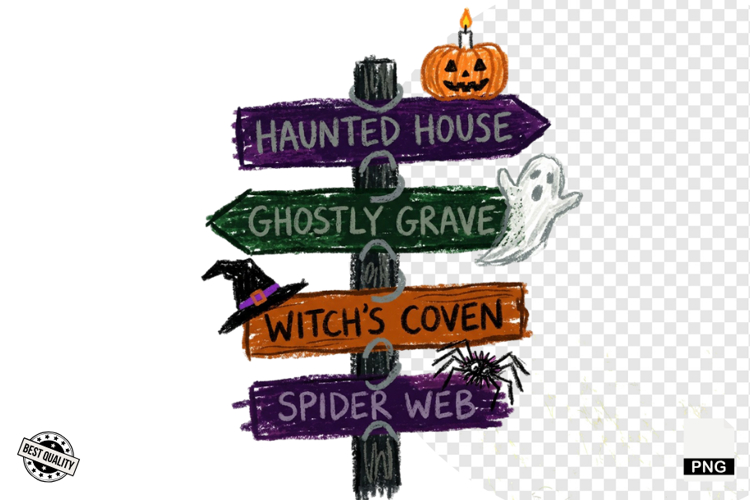 Halloween Signspot Clipart example image 1