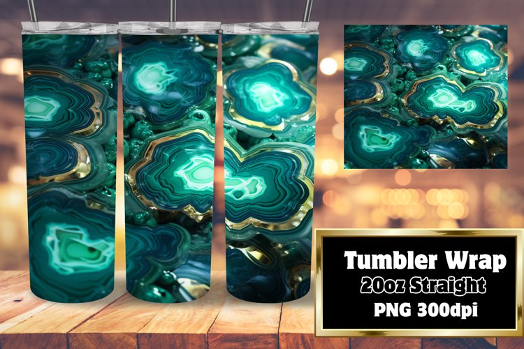 3D Agate Geode Tumbler 20oz Sublimation Shine