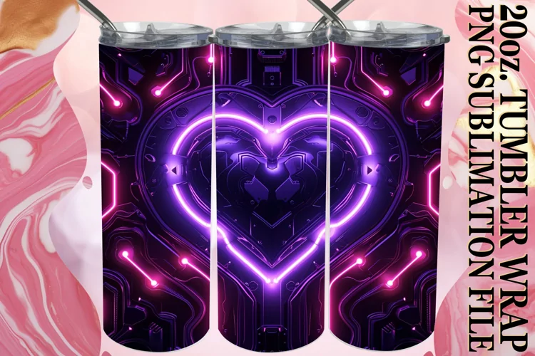 20oz Tumbler Wrap - Love Theme