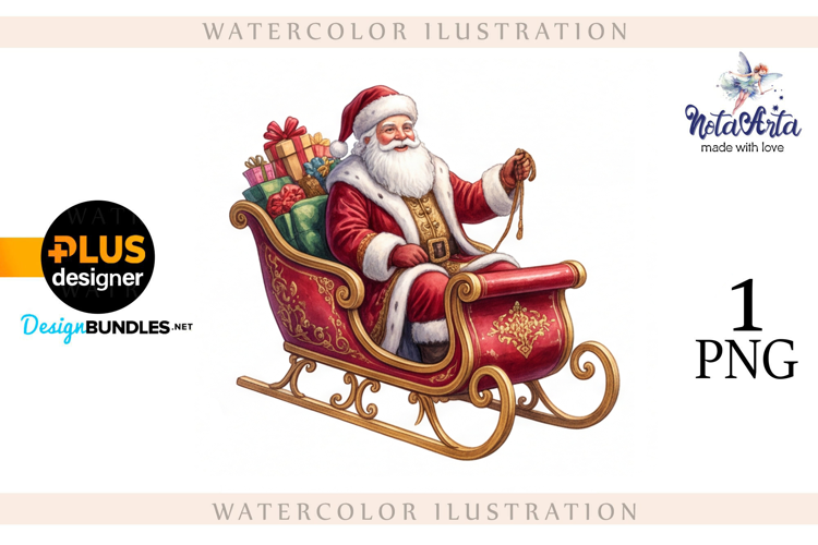 Christmas Santa in Elegant Attire