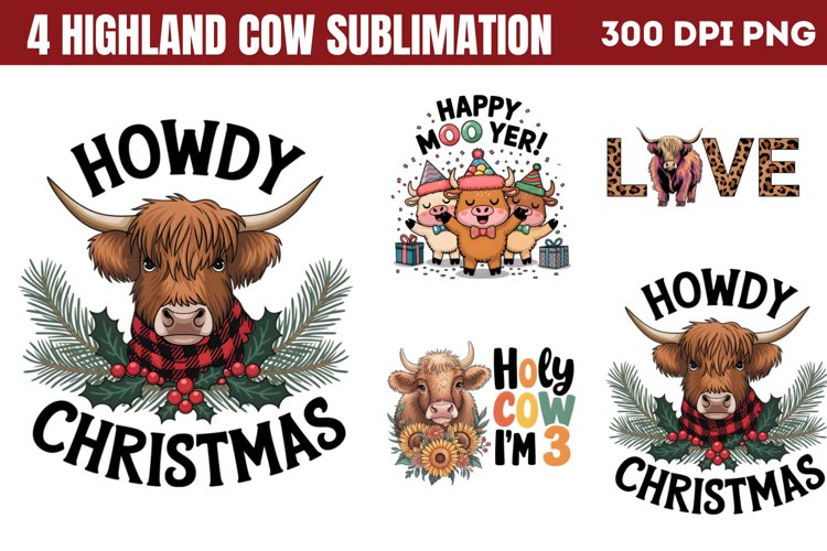 Cow Sublimation Designs Image 15