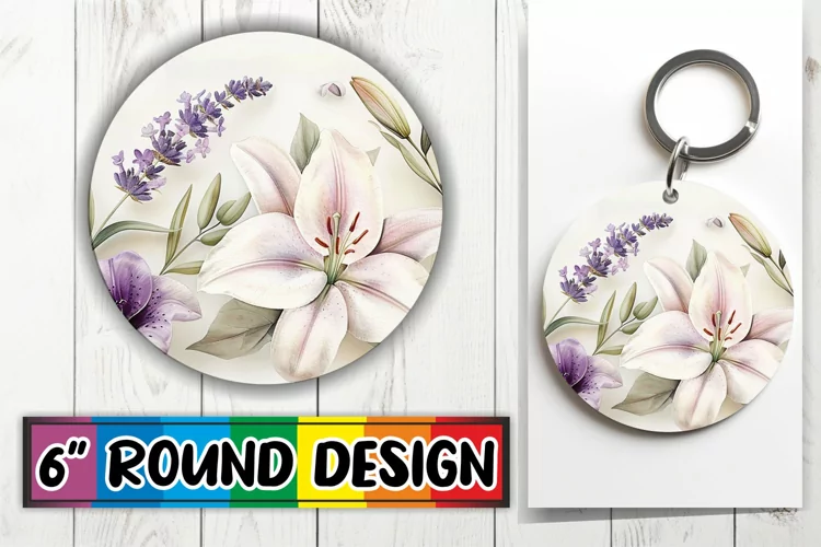 Spring Serenade - Circle Sublimation Elegance Round