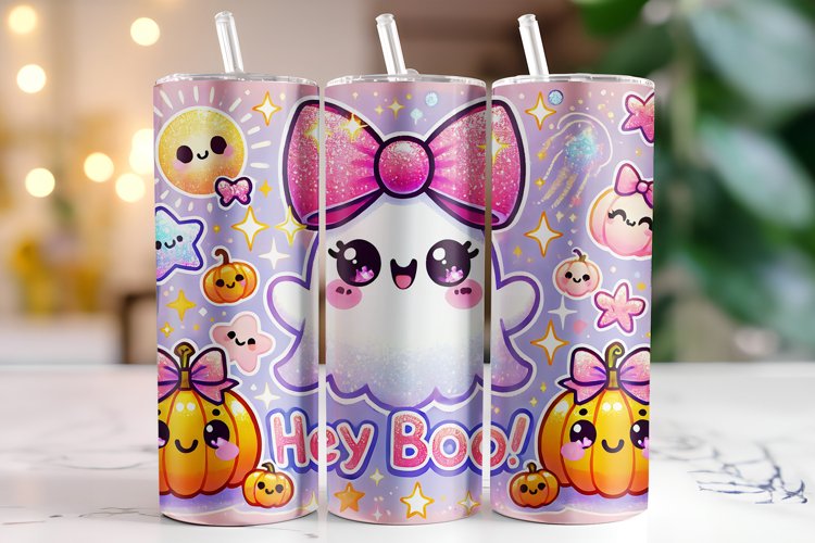 Halloween Boo Tumbler Wrap | Sublimation | Tumblers