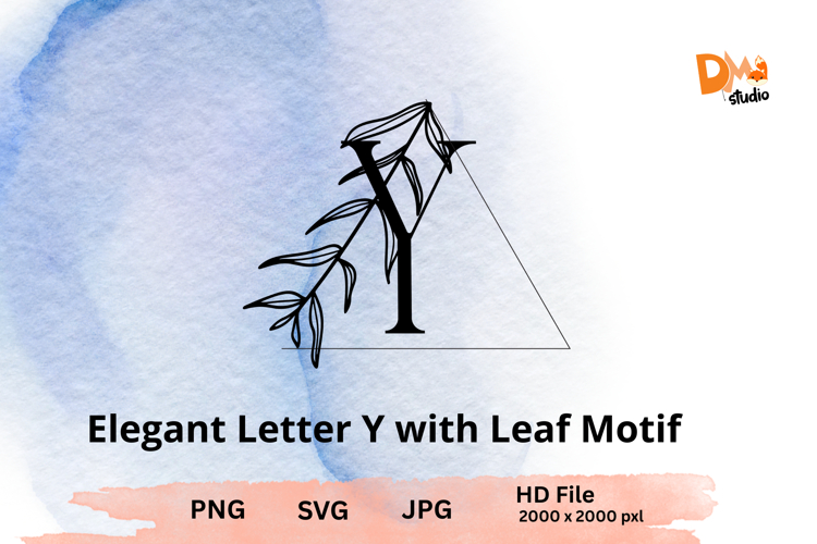 Leaf Monogram Svg Image 23