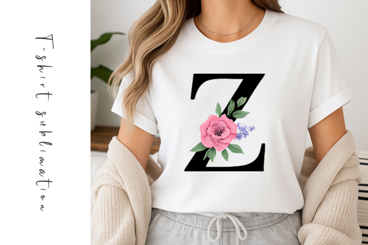Alphabet, Letters, Monogram, Purple and Pink Flowers