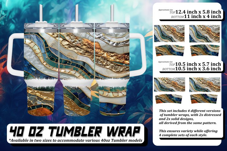 Glittery Sunrise Tumbler Wrap: Springtime Sublimation