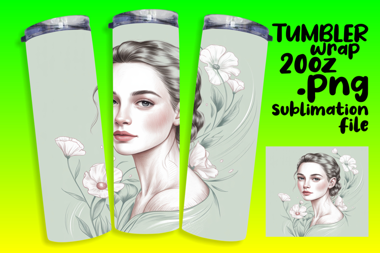 Beautifully Designed 20oz Tumbler , Beauty Woman