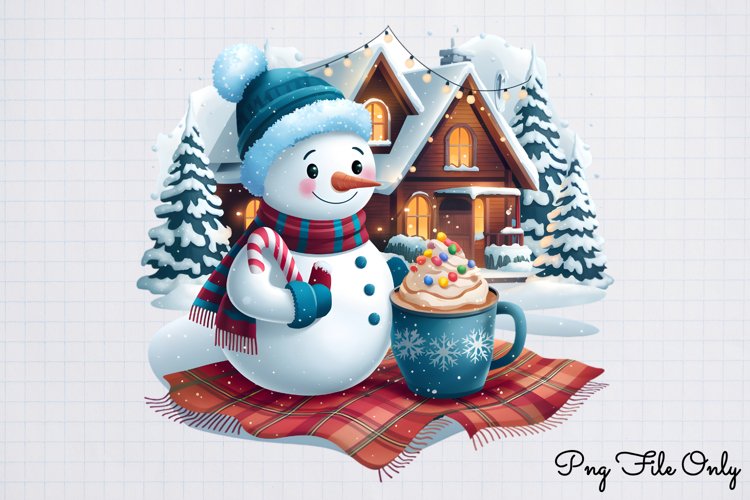 Christmas Snowman Clipart Image 11