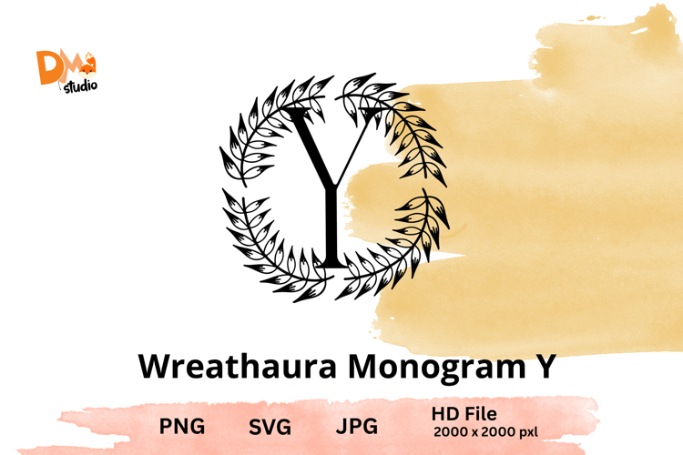 Wreath Monogram SVGs Image 14