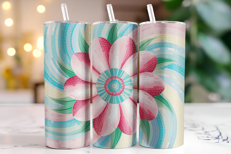 Flowers Tumbler Wrap | Sublimation | Tumblers